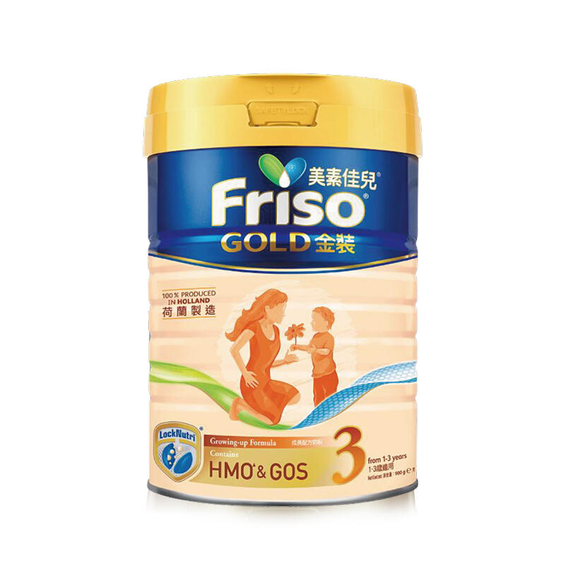 Friso 美素佳儿 金装系列 幼儿奶粉 港版 3段 900g 187.9元