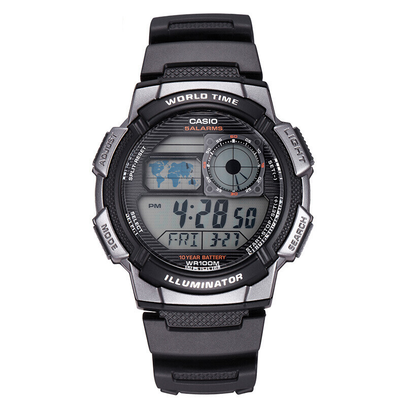 CASIO 46毫米石英腕表 AE-1000W-1B 119元