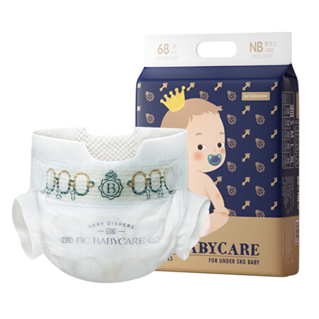 移动端、京东百亿补贴：babycare 皇室弱酸系列 纸尿裤 NB68片 88.11元