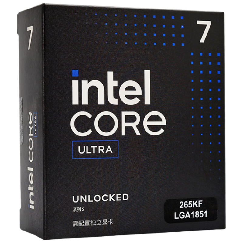 英特尔 Ultra 7 265KF 解锁 AI 新竞界 CPU 1869元