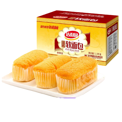 达利园 法式软面包 香奶味 1.5kg 40.8元（需用券）