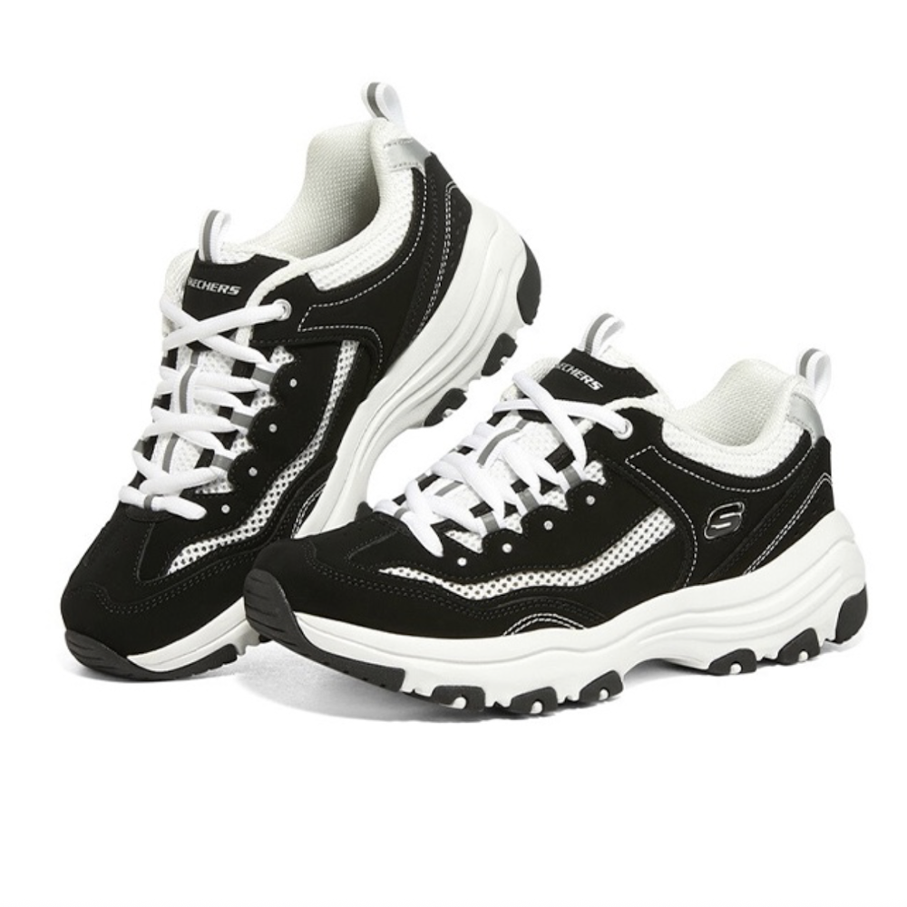 PLUS会员、今日必买：SKECHERS 斯凯奇 I-conik 女子休闲运动鞋 8730065/BKW 148.63元