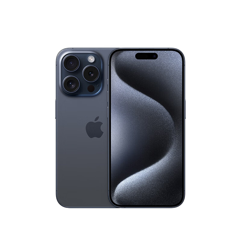 再降价：Apple 苹果 iPhone 15 Pro (A3104) 256GB 蓝色钛金属 双卡双待手机 快充套装
