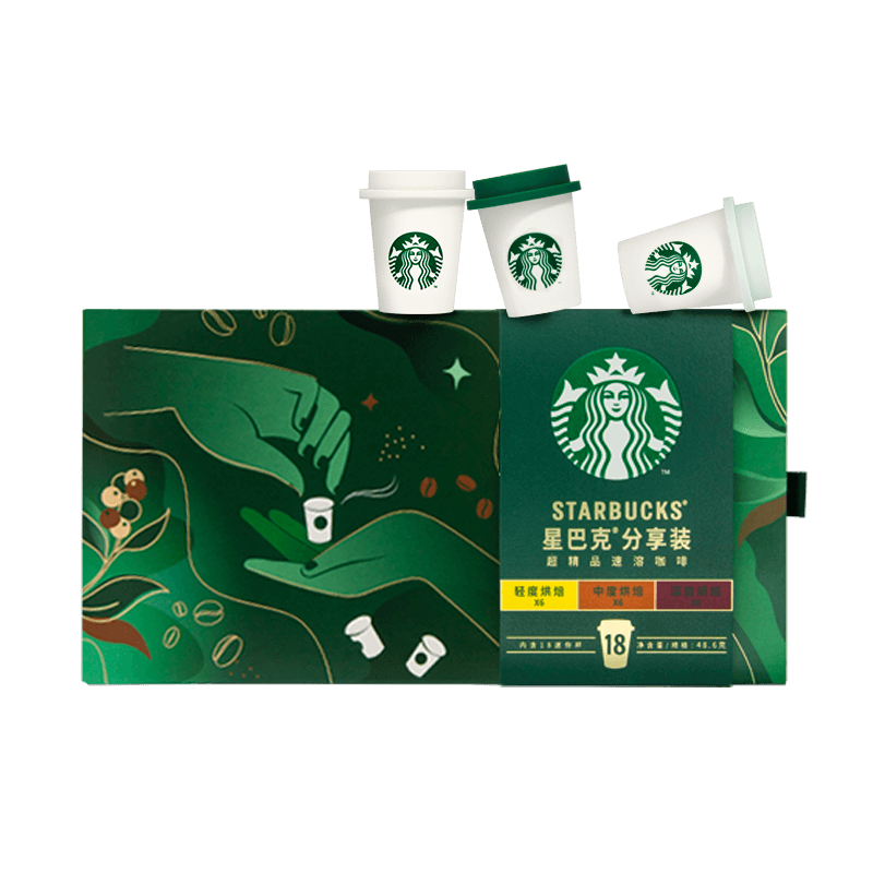 Starbucks 星巴克 0蔗糖速溶黑咖啡 18杯 69.9元（需试用）