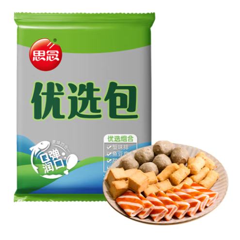 思念 火锅丸子400g*14件任选 69.86元（合4.99元/件）