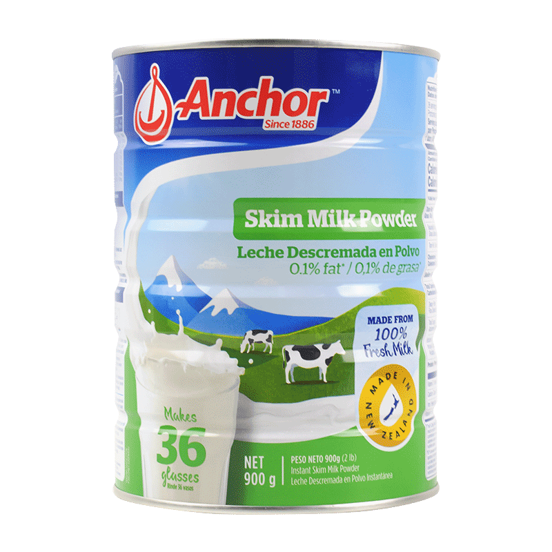 再降价、PLUS会员: Anchor 安佳高钙高蛋白脱脂奶粉 900g 罐装 41.92元包邮（需凑