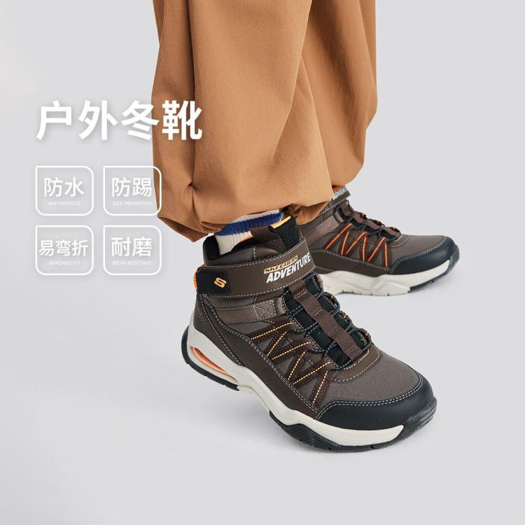 SKECHERS 斯凯奇 男童雪地靴运动鞋 198元