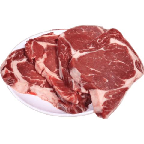 移动端、京东百亿补贴：京东超市 海外直采 原切草饲眼肉牛排 2kg 150.91元