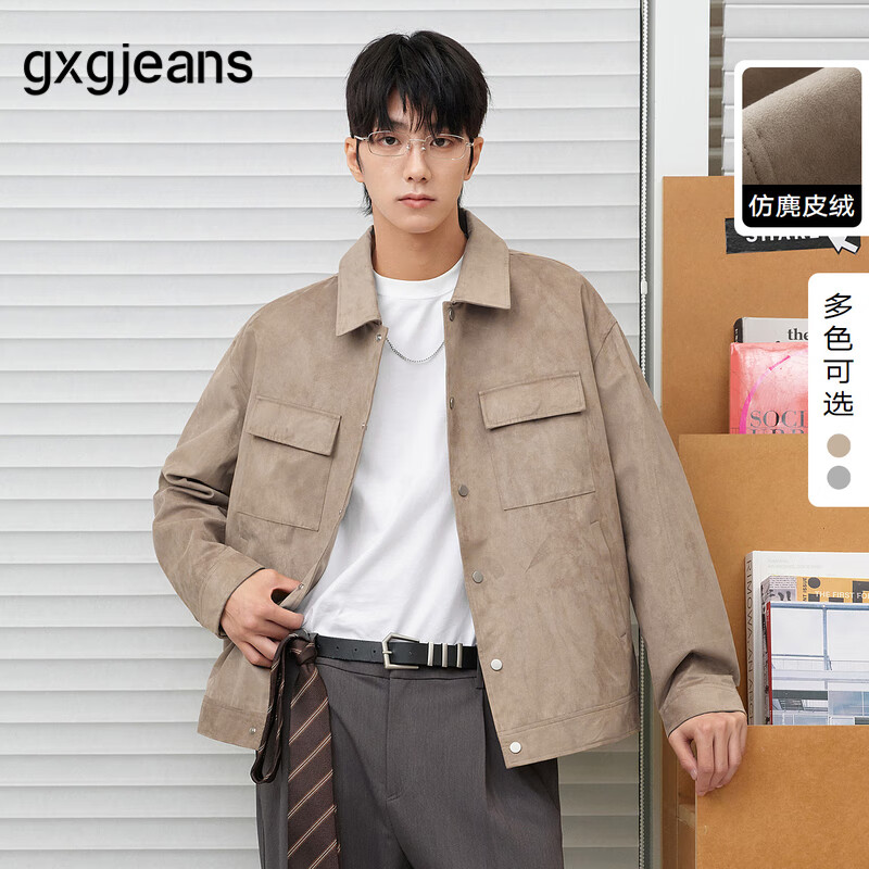 gxgjeans gxg.jeans男装 夹克合集 M款-卡其色 JED12105883 S (165) 129元(需用券)