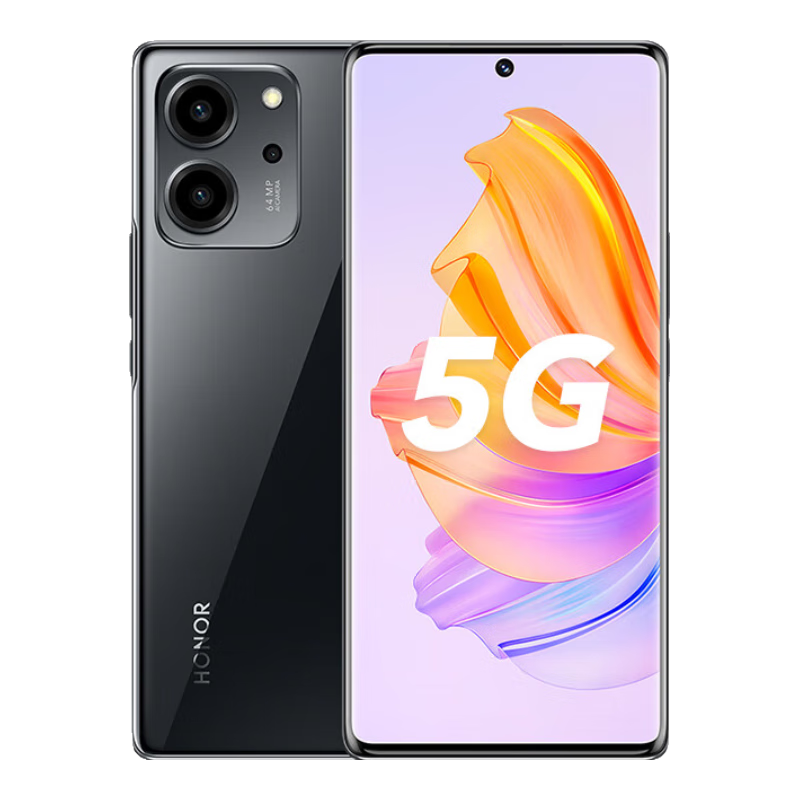 plus会员:荣耀80 SE 10.7亿色轻薄双曲屏 5G 8GB+256GB 亮黑色 994.01元