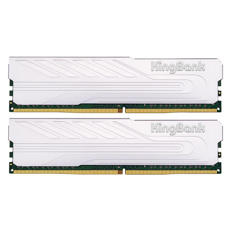 KINGBANK 金百达 64GB(32G×2)套装 DDR4 3200 台式机内存条 银爵 适配黑神话悟空 675.