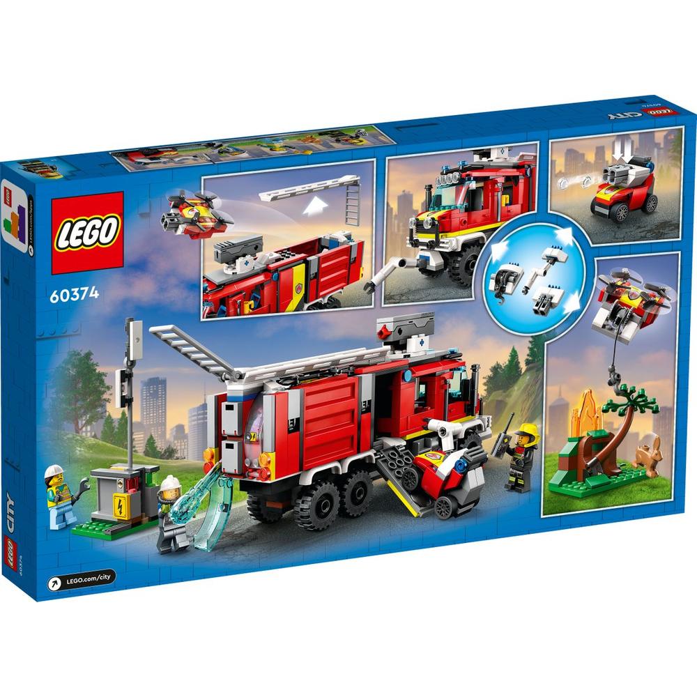 88VIP：LEGO 乐高 City城市系列 60374 消防指挥车 284.05元包邮（双重优惠）