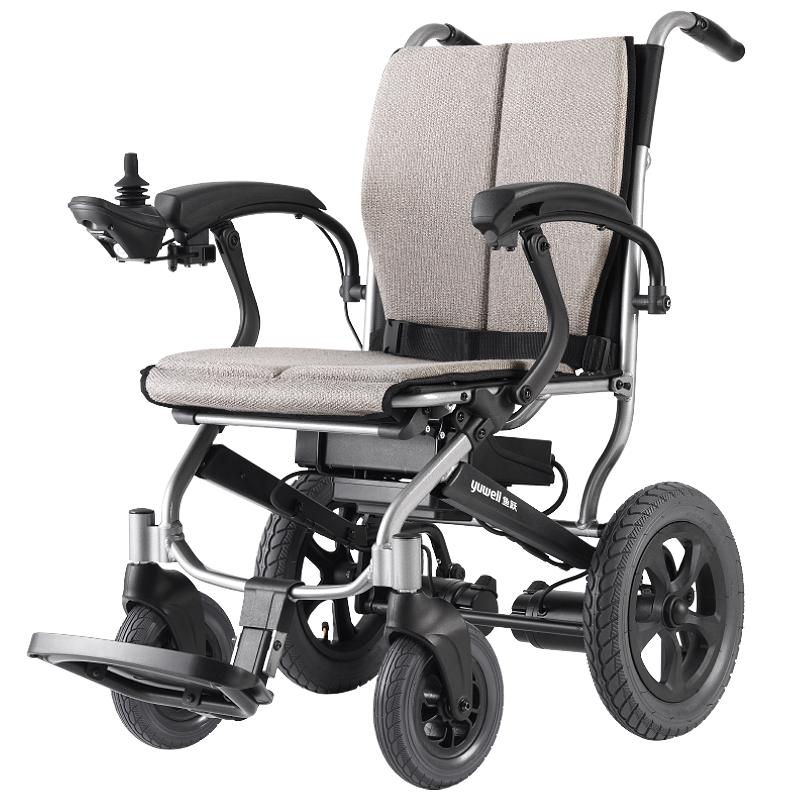 yuwell 电动轮椅老人全自动折叠轻便D130FL残疾人智能轻便轮椅代步车三元锂电