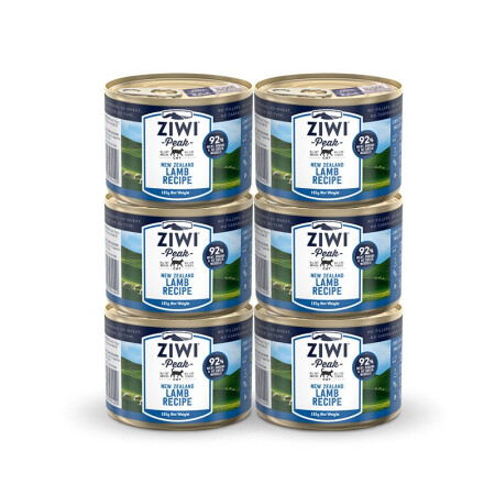 ZIWI 滋益巅峰 猫罐头185g*6罐羊肉味主食湿粮成猫幼猫通用新西兰原装进口 158
