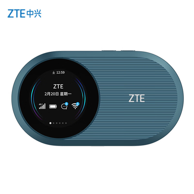 ZTE 中兴 随身wifi6可插卡/移动4G全网通/无线上网卡随行笔记本宽带网3000mAh U10