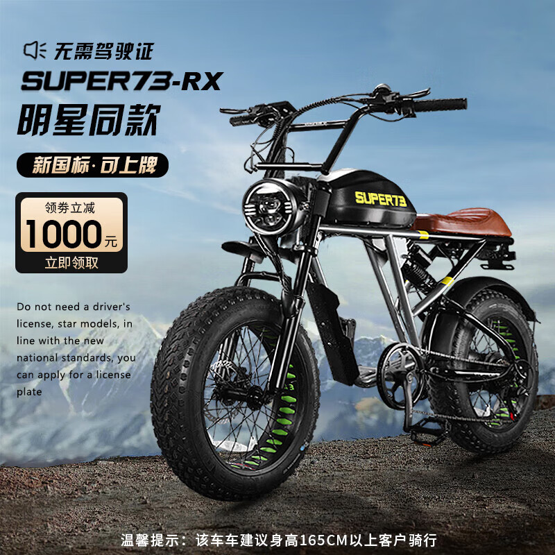 XXTOO 爱撒图 super73电动车自行车山地越野S12Y1RX新国标复古电助力单车 RX-A9电