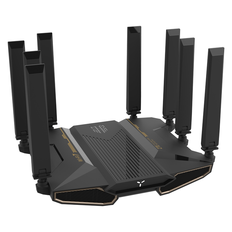 中兴（ZTE）BE7200Pro+ WiFi7家用路由器 双频聚合游戏加速 8颗独立信号放大器 