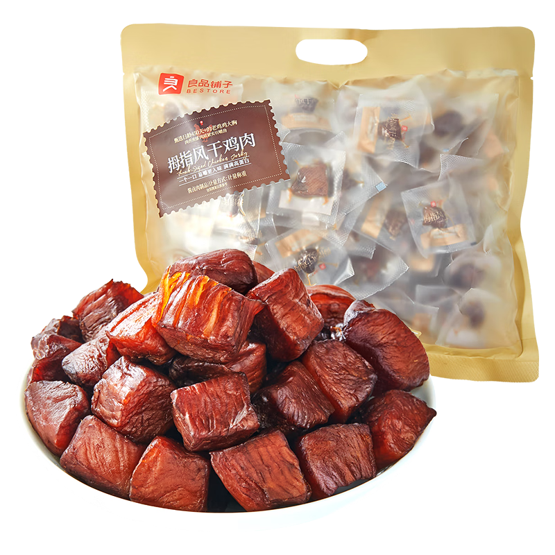 良品铺子 风干鸡肉505g约130包 29.9元