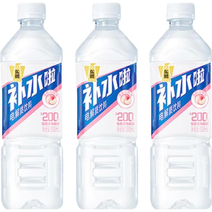 东鹏 特饮东鹏补水啦电解质饮料白桃味555ml*4瓶 7.2元