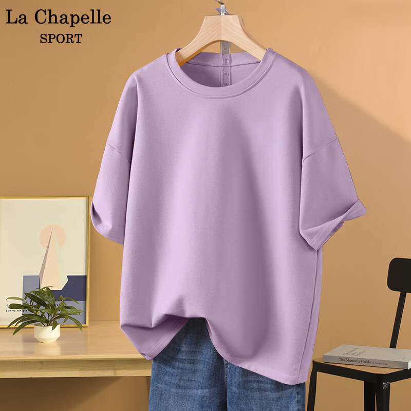 La Chapelle Sport 拉夏贝尔 纯棉短袖t恤女 32.2元DETSRT