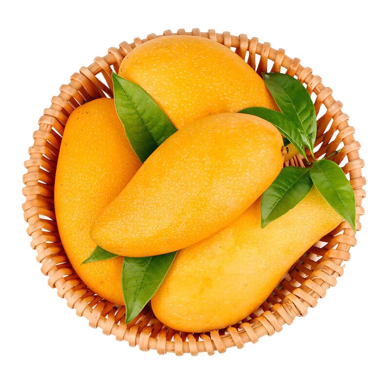 玖原农珍 海南大青金煌甜心芒果 净果4.5斤 单果300g 12.79元（需用券）