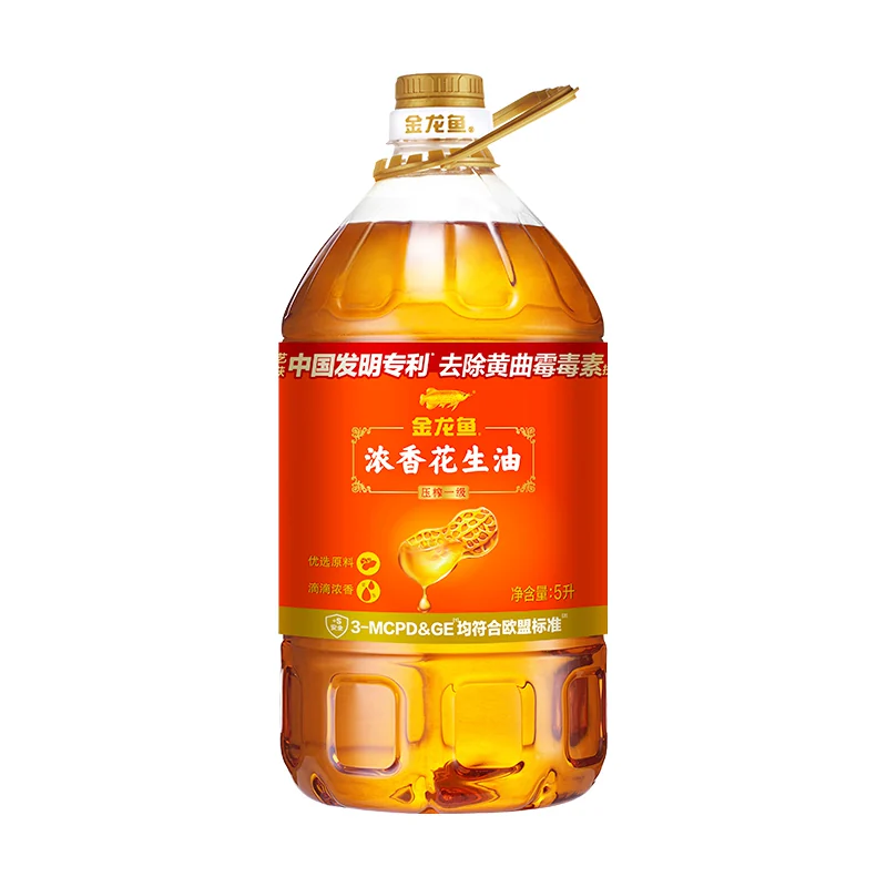 金龙鱼 浓香型花生油5L/桶食用油 营养健康 香浓家用 桶装 75.8元 - 线报酷