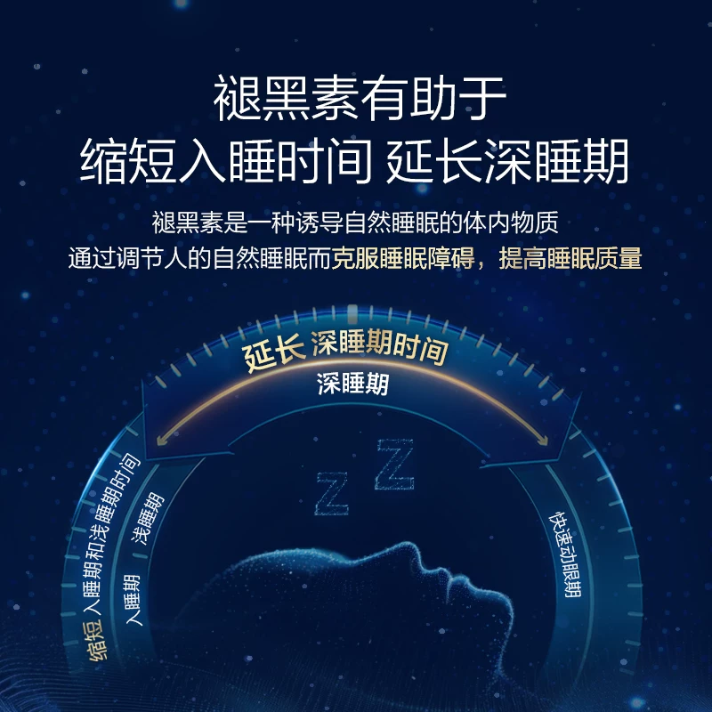 汤臣倍健 褪黑素助眠改善睡眠片安瓶退黑素非黑色素vb官方正品旗舰 27.92元 - 86线报