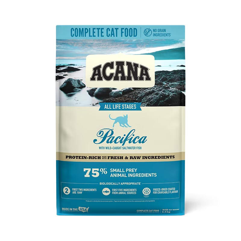 PLUS会员：ACANA 爱肯拿 海洋盛宴无谷深海鱼5.4kg 391.1元