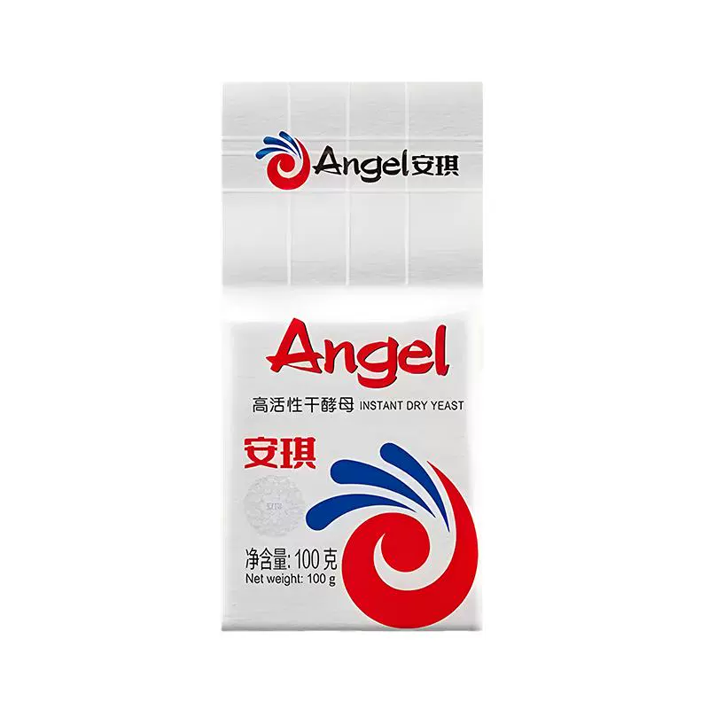 Angel 安琪 酵母100克 低糖型高活性即发酵母家用做面包馒头包子发酵粉 3.87元
