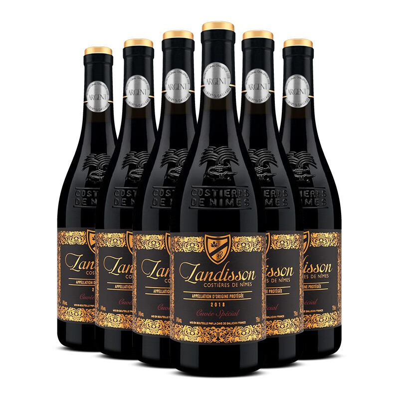 勆迪 法国原瓶进口红酒 14度窖藏干红葡萄酒 750ml*6瓶 138元 - 线报酷