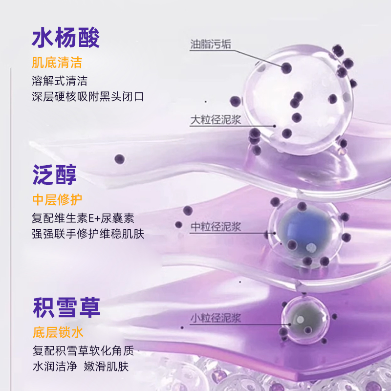 颜安雪 VC清洁面膜水杨酸收缩毛孔去黑头补水保湿涂抹式 19.9元（需用券）