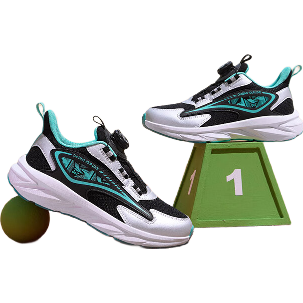 361°童鞋 男女童休闲运动跑鞋 新年款 碳黑/银色/湖水绿色 37 119.9元(需领券)