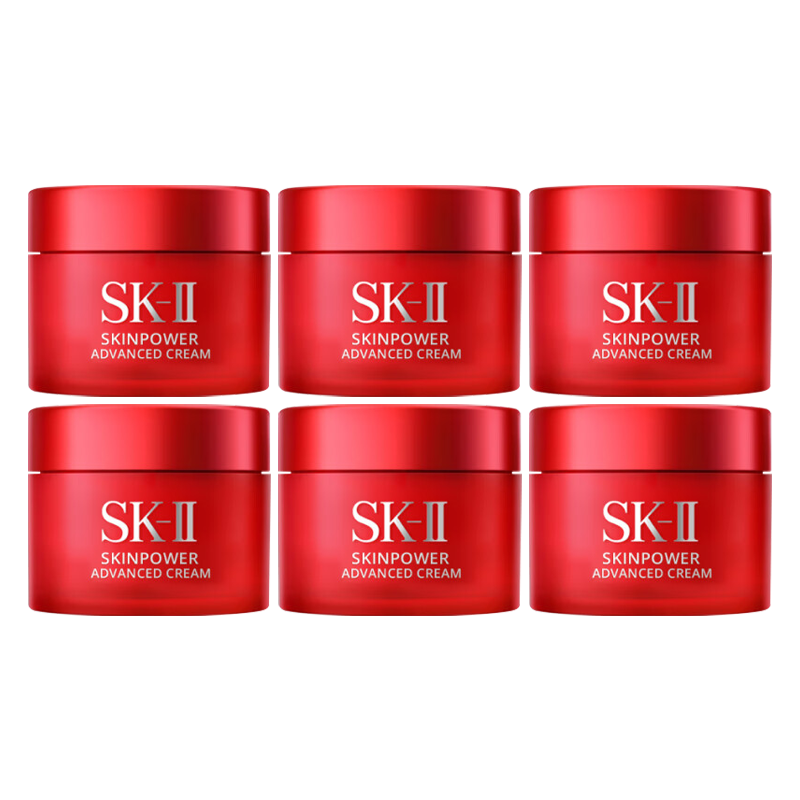 SK-II 大红瓶赋能焕采精华霜15g*6滋润面霜sk2保湿修护 ￥570.55