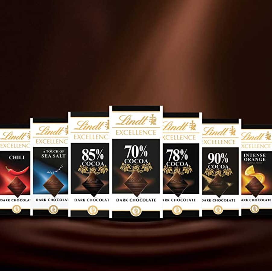 还吃又不胖！最后2小时！Lindt 瑞士莲 70%可可 特级黑巧克力 100gx12排 直邮含税到手194元（国内33.8元/排） 买手党-买手聚集的地方