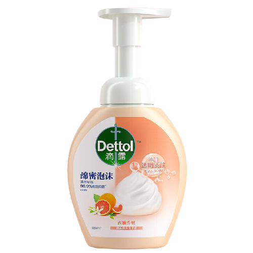 Dettol 滴露 泡沫抑菌洗手液 西柚香型 250ml 21.91元（需用券）