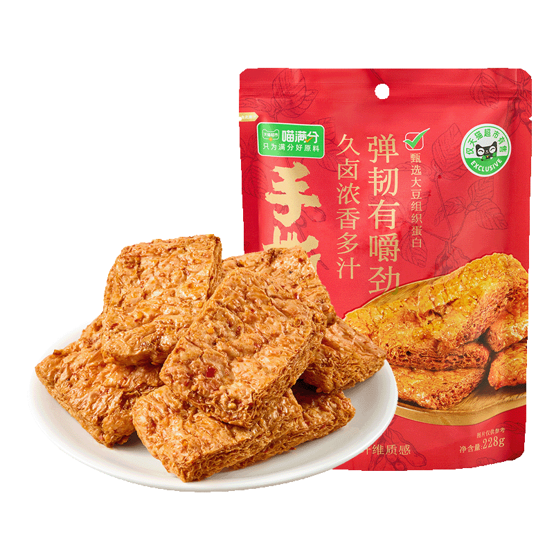 喵满分 手撕素肉228g ￥5.13