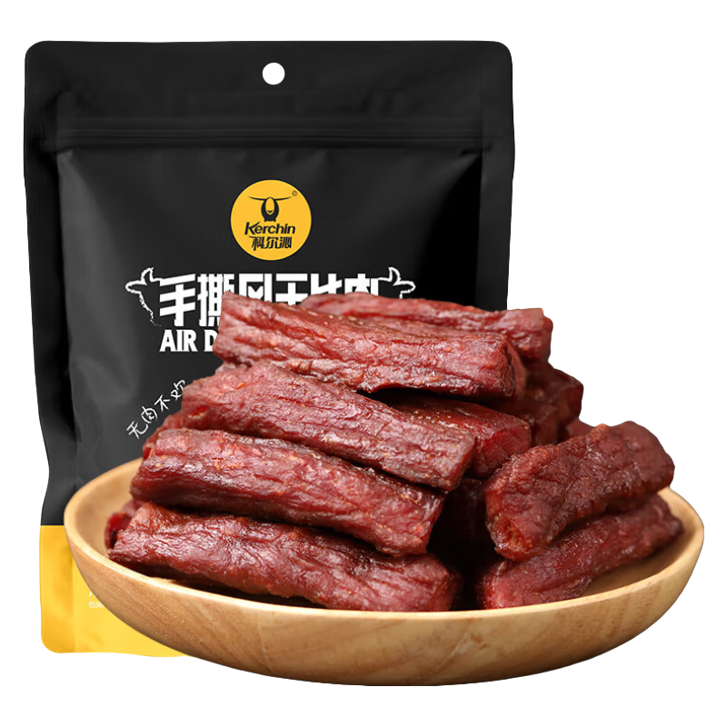 科尔沁 休闲零食手撕风干牛肉干 400g 78.31元（需用券）