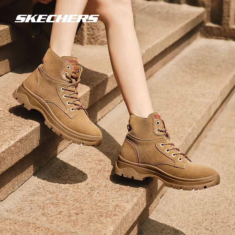 限尺码：SKECHERS 斯凯奇 女款工装靴 113399 294.81元包邮（需用券）