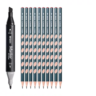 M&G 晨光 马克笔 1只+高品质洞洞铅笔 10只 1.9元包邮（需用券）