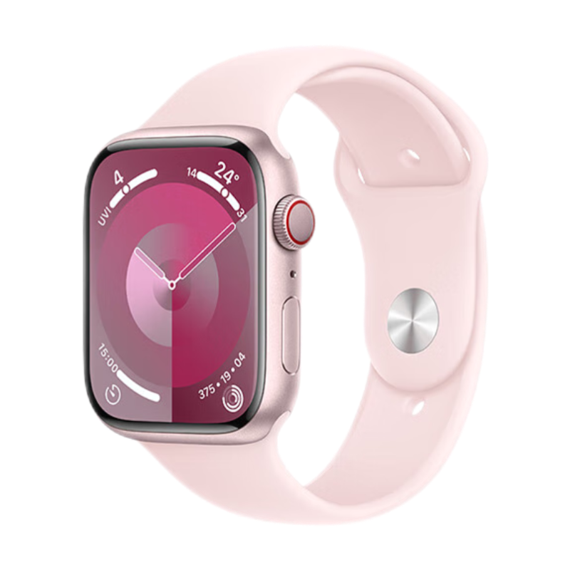 PLUS会员：Apple/苹果 Watch Series 9 智能手表GPS+蜂窝款45毫米 M/L 3429.76元包邮（需用券）