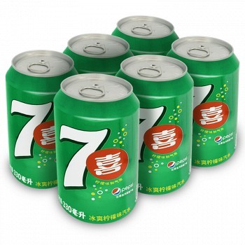 京东商城 七喜 碳酸饮料330ml*6听10.5元(可满199减40)