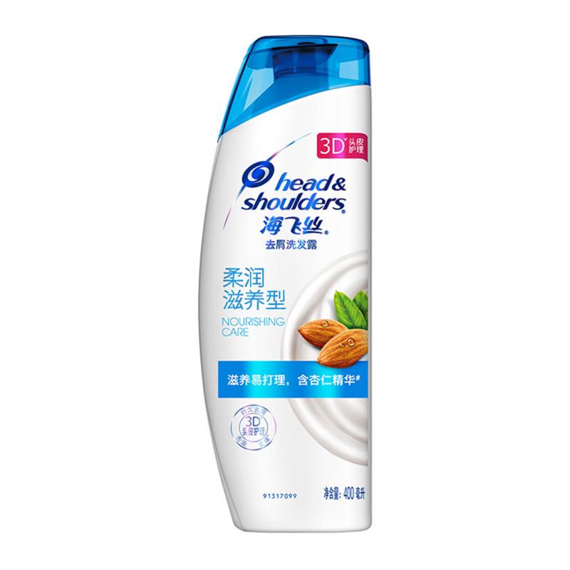 PLUS会员：海飞丝 柔润滋养型去屑洗发露 400ml 32.3元（需买3件，实付96.92元包