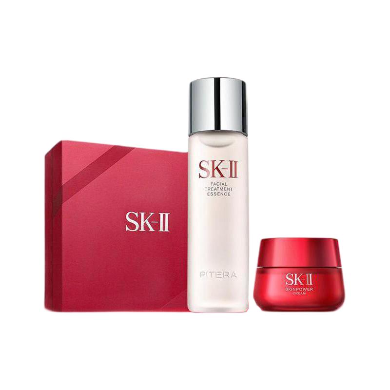 SK-II 神仙水230ml+大红瓶面霜50g水乳护肤品套装化妆品全套sk2生日礼物 2520元