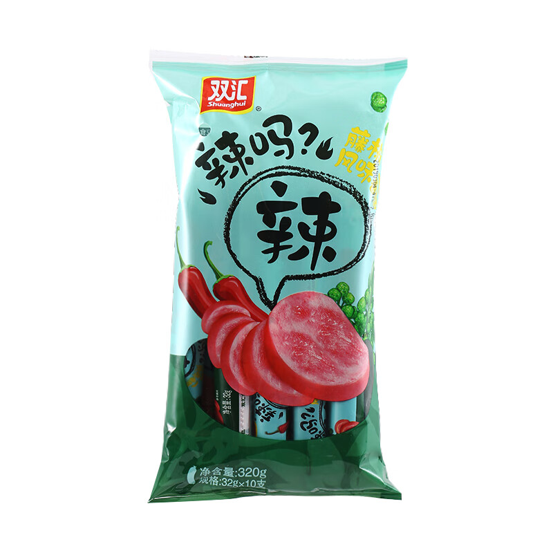 Shuanghui 双汇 火腿肠 辣藤椒风味 40g*10支*1袋 7.9元包邮（需用券）