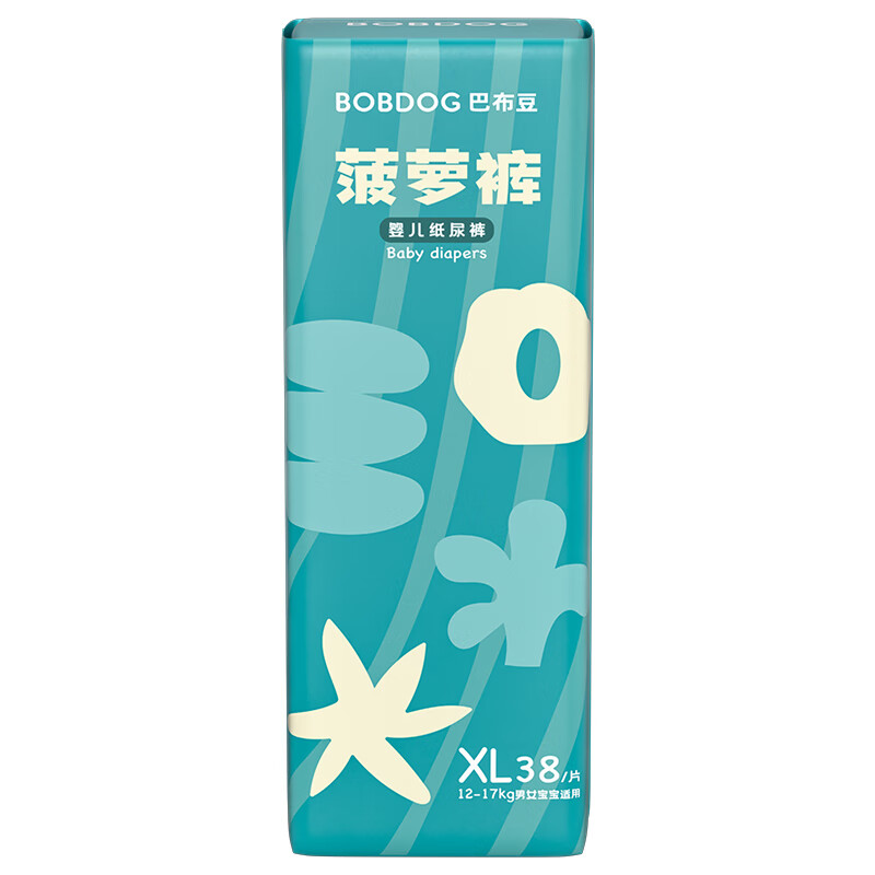 BoBDoG 巴布豆 新菠萝 纸尿裤 XL38片 22元（需买4件，需用券）