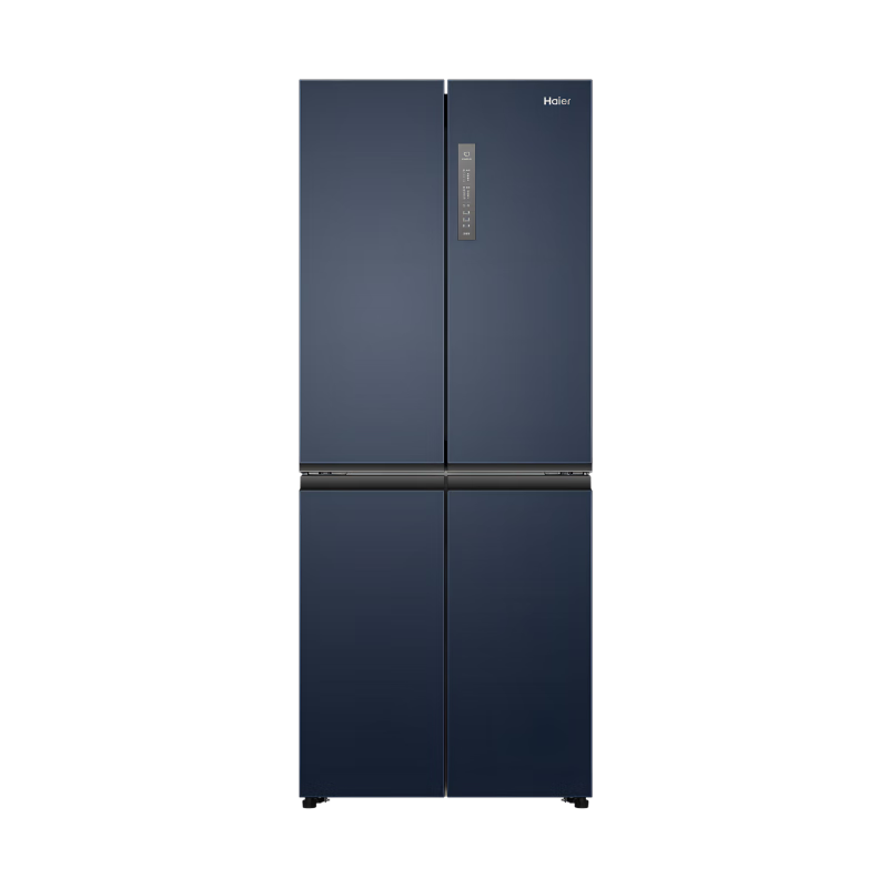618预售、PLUS会员：Haier 海尔 BCD-406WLHTDEDB9 风冷十字对开门冰箱 406L 星石蓝 22