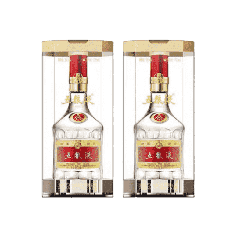 再降价：五粮液 普五八代 52°浓香型白酒 500ml×2瓶 1433.2元（小程序支付）