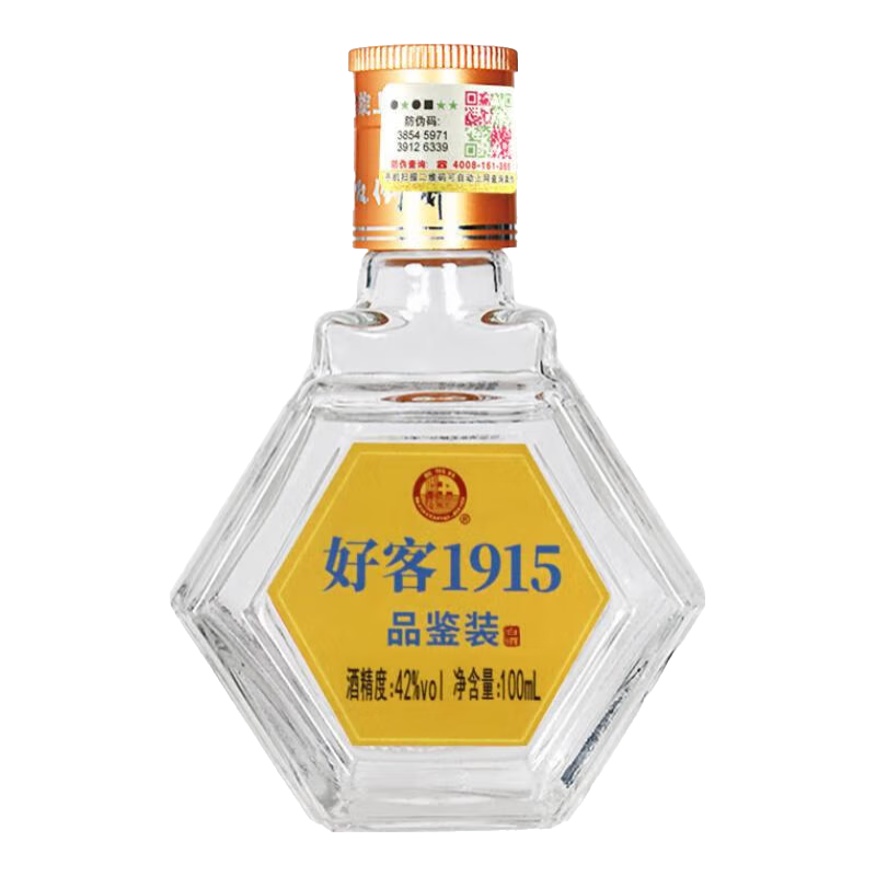 扳倒井 1915 纯粮酿造白酒 山东特产42度 100mL 1瓶 9.85元（京东试用）