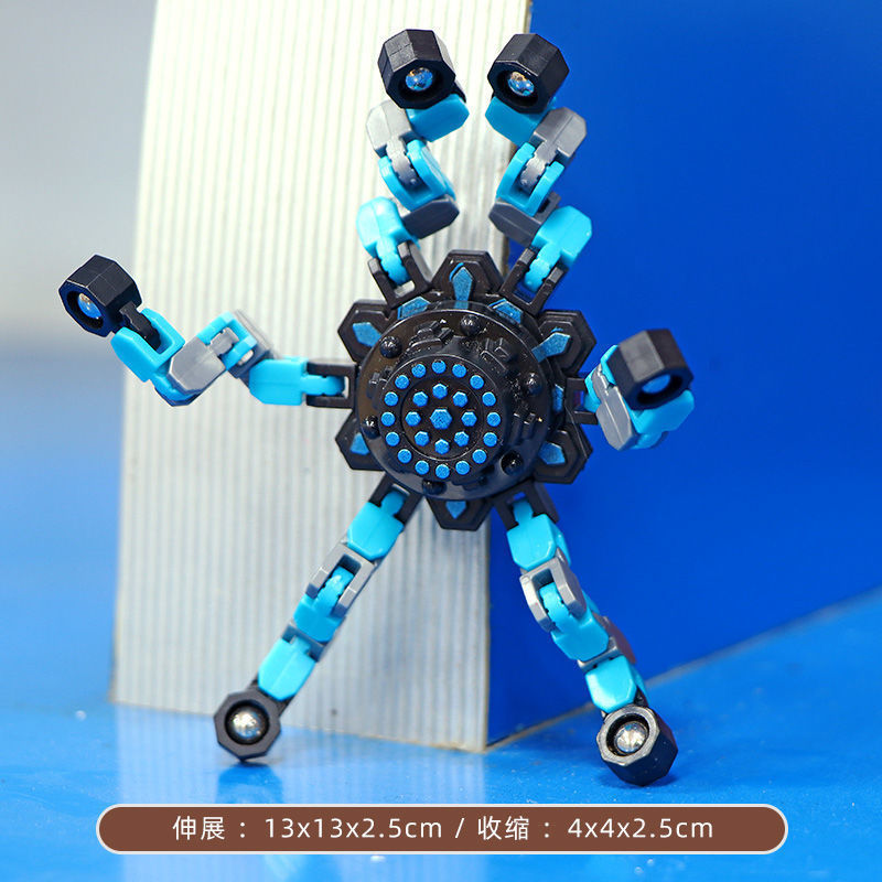LEQIANXUN 乐千寻 创意机械指尖陀螺玩具可变形玩具机器人 7.86元