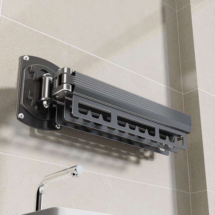 米良品 隐形折叠伸缩多档晾衣架 69元（需用券）